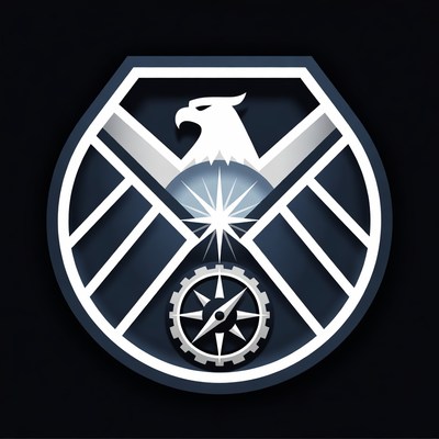 Eagle Shield with Compass Emblem