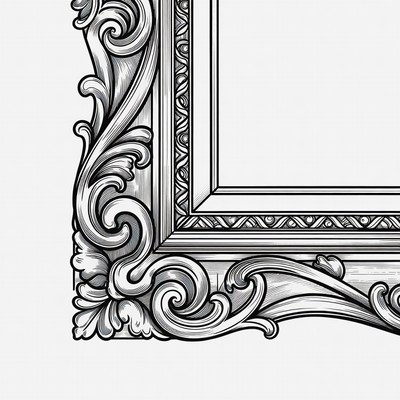 Ornate Vintage Picture Frame
