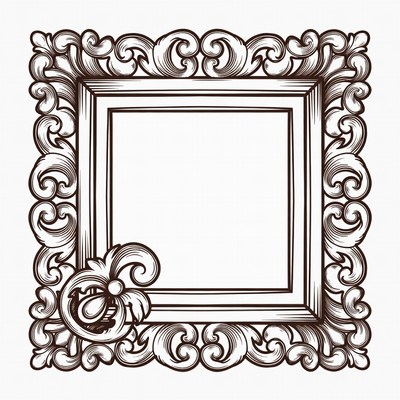 Ornate Vintage Picture Frame