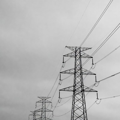 Electricity Pylons with Power Lines