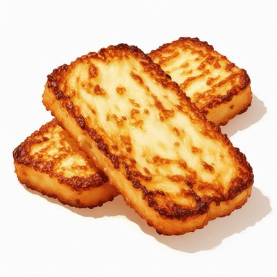 Stacked Golden Cheese Sticks