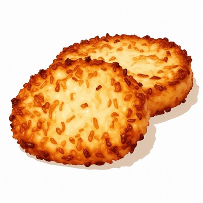 Two Coconut Macaroons Illustration