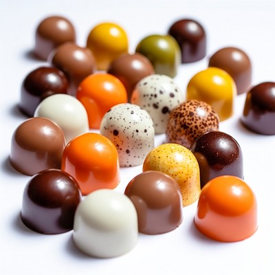Colorful Assortment of Chocolate Truffles