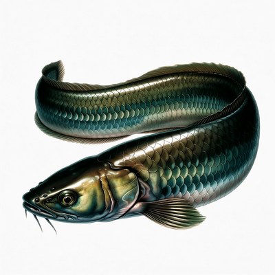 Shiny Asian Arowana Fish