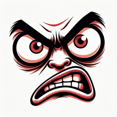 Angry Cartoon Face