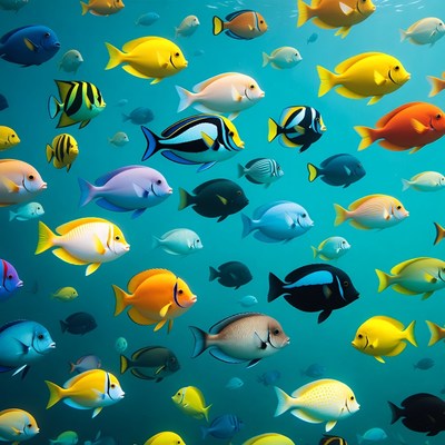 Colorful Tropical Fish Underwater