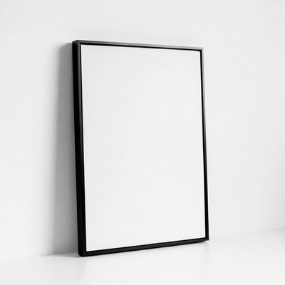 Black Framed Blank Poster