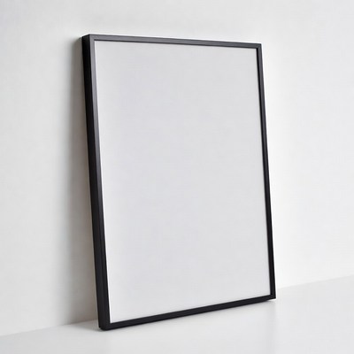 Black Framed Blank Poster