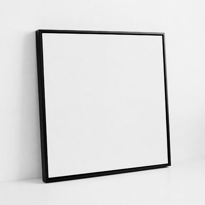 Black Framed Empty Picture Frame