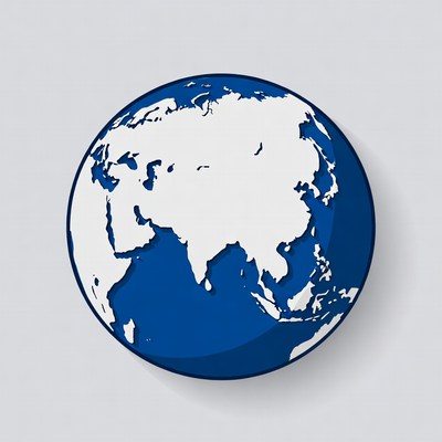 Blue Globe Earth Illustration
