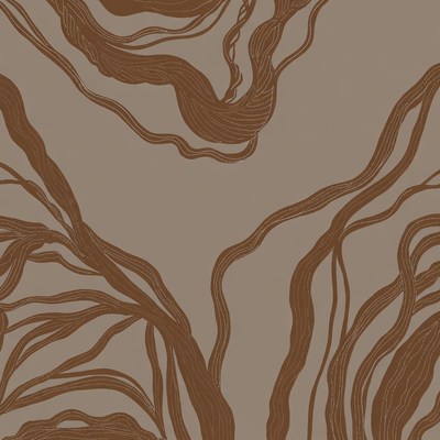 Abstract Brown Swirling Lines Pattern