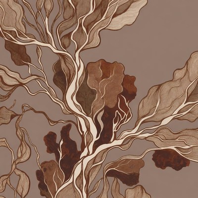 Abstract Brown Branch Illustration