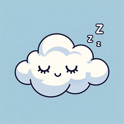 Sleeping Cloud Cartoon