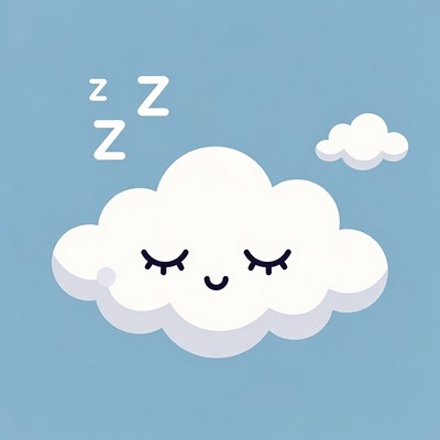 Sleeping Cloud Illustration