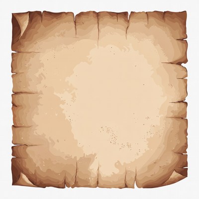 Torn Parchment Paper Illustration