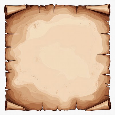 Rolled Parchment Scroll Blank