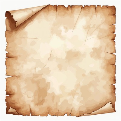 Torn Aged Parchment Paper