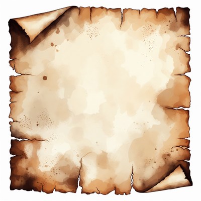 Torn Aged Parchment Paper