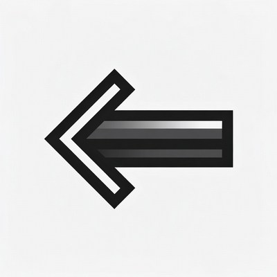 Black Left Arrow Icon