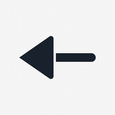 Black Left Arrow Icon