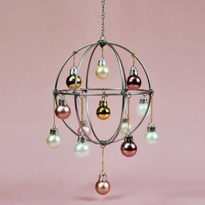 Ornate Christmas Ball Chandelier