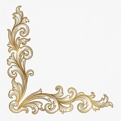 Gold Ornate Corner Design