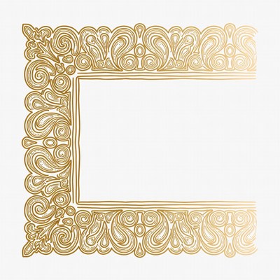 Gold Ornate Frame Border