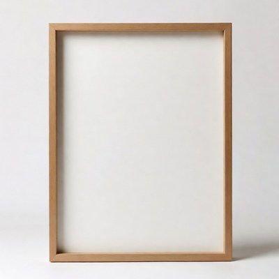 Empty White Picture Frame