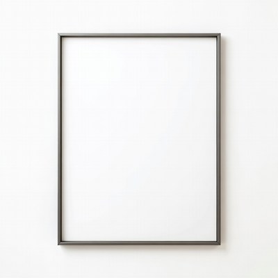 Empty Black Frame on White