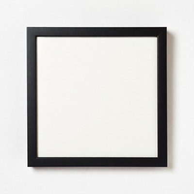 Black Framed Empty Picture Frame