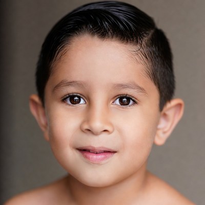 Smiling Latino boy close-up