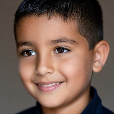 Smiling young boy portrait