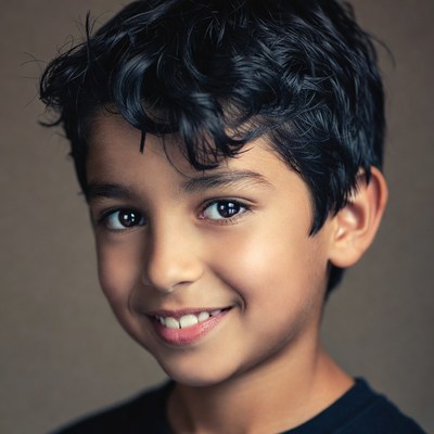 Smiling Indian boy portrait