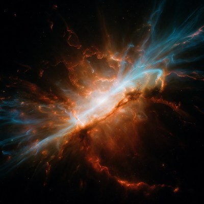 Vibrant Cosmic Nebula Explosion