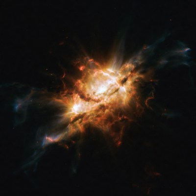 Vibrant Cosmic Nebula in Space