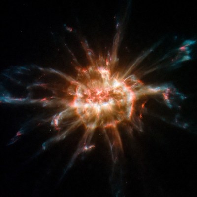 Crab Nebula in vibrant colors