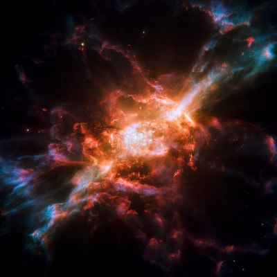 Vibrant Cosmic Nebula Explosion