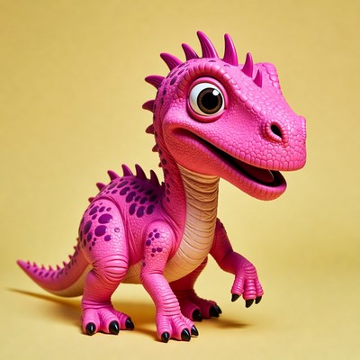 Pink Baby Dinosaur Toy