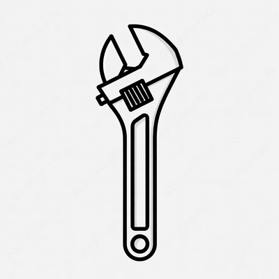 Adjustable Wrench Icon