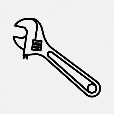Adjustable Wrench Icon