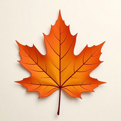 Red Maple Leaf Illustration