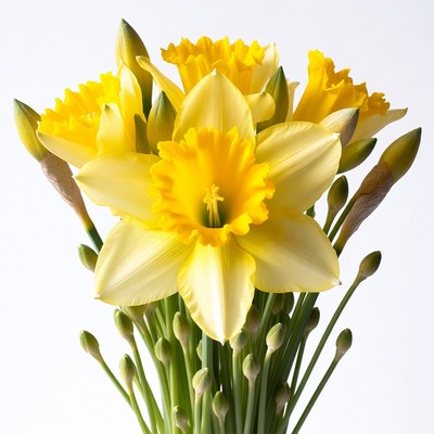 Bouquet of yellow daffodils