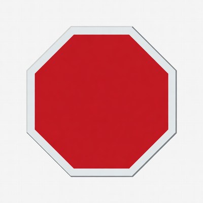 Red Stop Sign Illustration