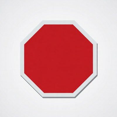 Red Stop Sign Isolated