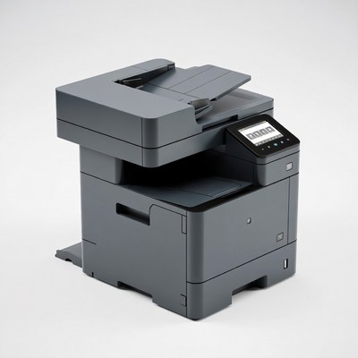 Modern Gray Multifunction Printer