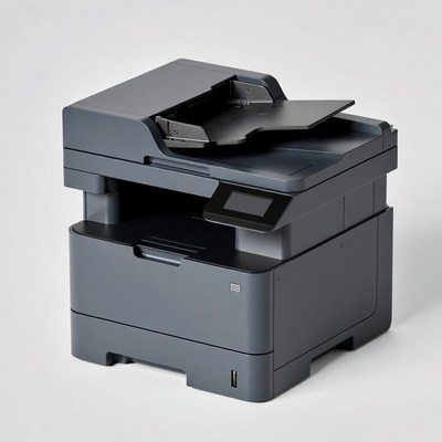 Modern Gray Multifunction Printer