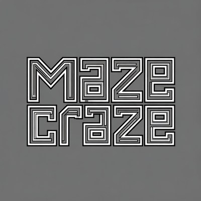 Maze Craze Text Design