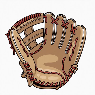 Baseball Glove Illustration