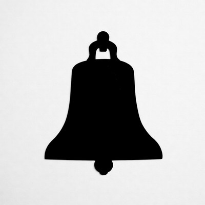 Black silhouette bell