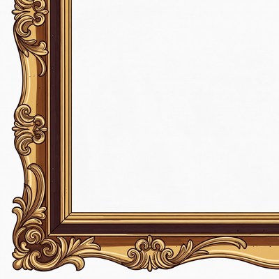 Ornate Gold Picture Frame